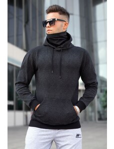 Madmext Men's Black Sweatshirt 5328