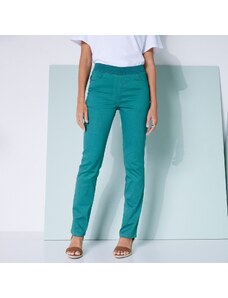 Blancheporte Rovné kalhoty, plátno zelená 38