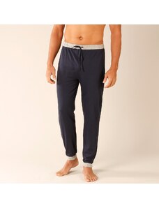 Blancheporte Sada 2 pyžamových kalhot zakončených pružnými lemy nám.modrá+šedý melír 36/38