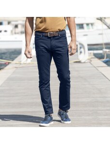 Blancheporte Tvilové rovné kalhoty námořnická modrá 50