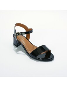 Blancheporte Páskové sandály z kůže LWG černá 37