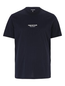 Jack & Jones Plus Tričko 'Vesterbro' námořnická modř / bílá