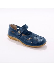 Blancheporte Vycházková obuv z pružné kůže námořnická modrá 40