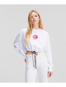 MIKINA KARL LAGERFELD JEANS KLJ RELAXED CROPPED SWEAT