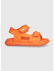 Dětské sandály Geox SANDAL FUSBETTO oranžová barva