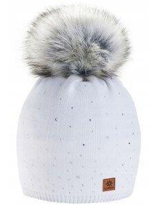 Fashionweek Dámská zimní čepice s bambulí flísová podšívka JENOT WOOL-VERONA