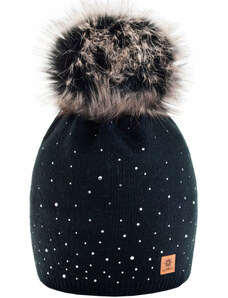 Fashionweek Dámská zimní čepice s bambulí flísová podšívka JENOT WOOL-VERONA
