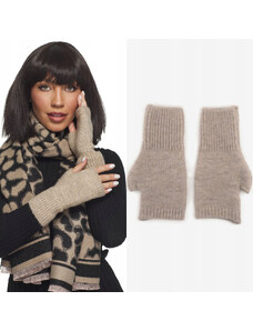 Fashionweek Teplé pletené rukavice s příměsí vlny MITENKI KARR50