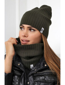 Fashionweek Dámská Souprava teplý pohodlný dámský set dámská čepice a šála cashmere touch S2204