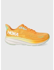 Běžecké boty Hoka Clifton 9 tyrkysová barva, 1127895