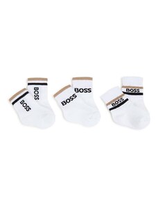 Dětské ponožky BOSS 3-pack tmavomodrá barva
