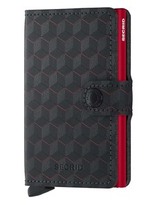 Kožená peněženka Secrid Optical Black-Red černá barva