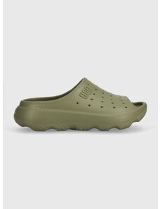 Pantofle UGG Slide It pánské, zelená barva, 1137973