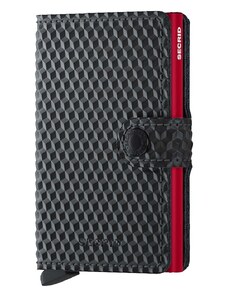 Kožená peněženka Secrid Cubic Black-Red černá barva