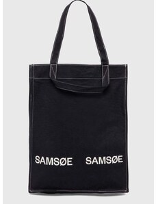 Bavlněná taška Samsoe Samsoe SALUCCA černá barva, U24100002