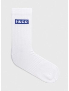 Ponožky Hugo Blue 3-pack pánské, bílá barva