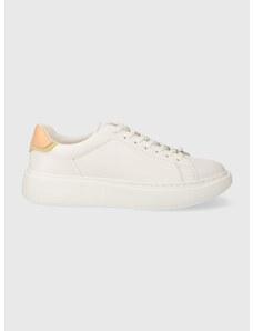 Kožené sneakers boty BOSS Amber bílá barva, 50517207