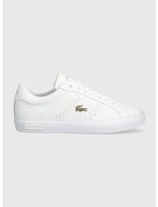 Kožené sneakers boty Lacoste Powercourt 2.0 Leather bílá barva, 47SFA0072