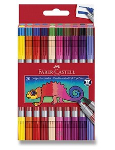 Dětské fixy Faber-Castell oboustranné 20 barev