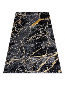 Dywany Luszczow Kusový koberec GLOSS 529A 82 Mramor, kámen, černý / šedá