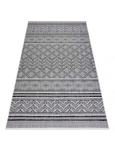Dywany Luszczow Kusový koberec SISAL SION cikcak, diamanty BOHO 22168 černý / ecru