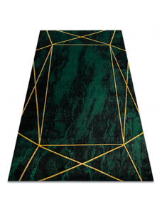 Dywany Luszczow Kusový koberec EMERALD EXCLUSIVE 1022 geometrický, mramor lahvově zelená / zlato