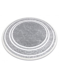 Dywany Luszczow Kusový koberec, kulatý GLOSS 2813 27, rám, řecký šedá