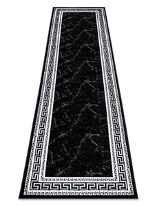 Dywany Luszczow Kusový koberec, Běhoun GLOSS moderni 2813 87 rám, černý / šedá