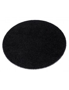 Dywany Luszczow Dětský kusový koberec SOFFI kulatý, shaggy 5 cm černý