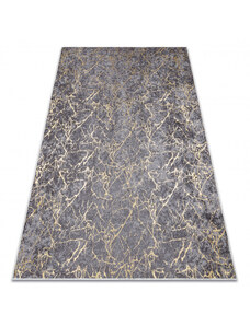 Dywany Luszczow Dětský kusový koberec MIRO 11111.2103 pratelný Mramor, glamour protiskluz, tmavošedý / zlatý