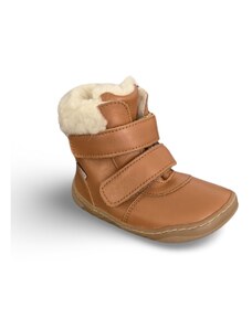 Zimní kotníkové barefoot boty Pegres SBF42 hnědé
