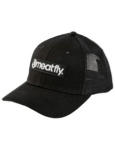 Meatfly kšiltovka Caleb Trucker Black Basic Logo | Černá