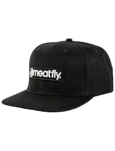Meatfly kšiltovka Tyler Snapback Black Basic Logo | Černá