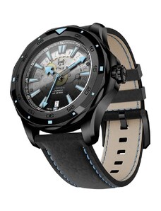Circula Watches Černé pánské hodinky Fathers s koženým páskem Horizon Evolution All Black 40MM Automatic