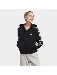 ADIDAS Mikina Essentials 3-Stripes French Terry Bomber Full-Zip Hoodie