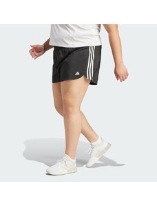 ADIDAS Šortky Pacer Training 3-Stripes Woven High-Rise (plus size)