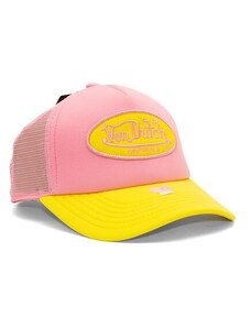 Kšiltovka Von Dutch Trucker Tampa - Trucker Foam - Polyester Foam - Pink/Yellow