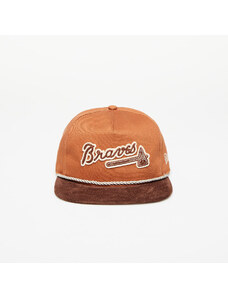 Kšiltovka New Era Atlanta Braves Cord Golfer Snapback Cap Brown