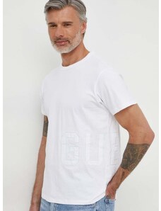 Bavlněné tričko Guess bílá barva, s aplikací, M4GI18 K8FQ4