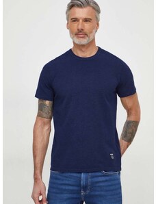 Bavlněné tričko Pepe Jeans Coff tmavomodrá barva