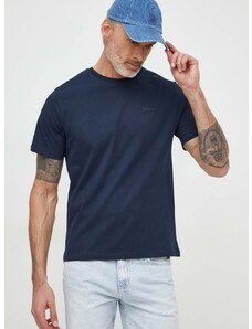 Bavlněné tričko Pepe Jeans Connor tmavomodrá barva