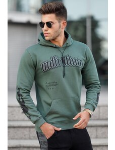 Madmext Khaki Printed Men's Sweatshirt 5312