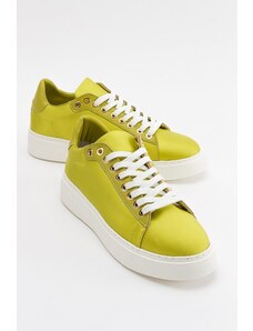 LuviShoes Vrop Green Women's Sneakers