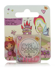 Invisibobble KIDS gumička do vlasů 3 ks barva Princess Sparkle - průhledná