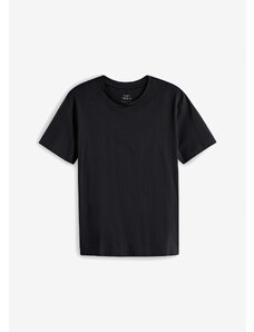 bonprix Essentials tričko beze švů, z organické bavlny Černá