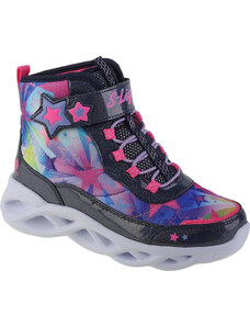 BAREVNÉ DÍVČÍ SVÍTÍCÍ KOTNÍKOVÉ TENISKY SKECHERS TWISTY BRIGHTS - SWEET STARZ Barevná