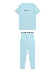 Calvin Klein Underwear Pyžamo světlemodrá / černá / bílá
