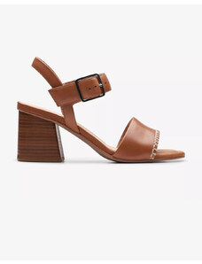 CLARKS Siara65 Buckle Tan Leather