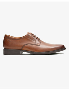 CLARKS Tilden Plain Dark Tan Lea