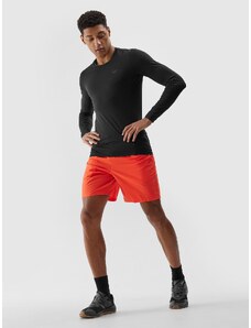 4F Pánské sportovní šortky z recyklovaných materiálů - oranžové